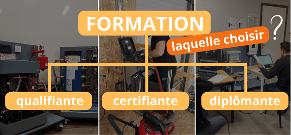 Infographie formation qualifiante vs formation certifiante vs formation diplômante